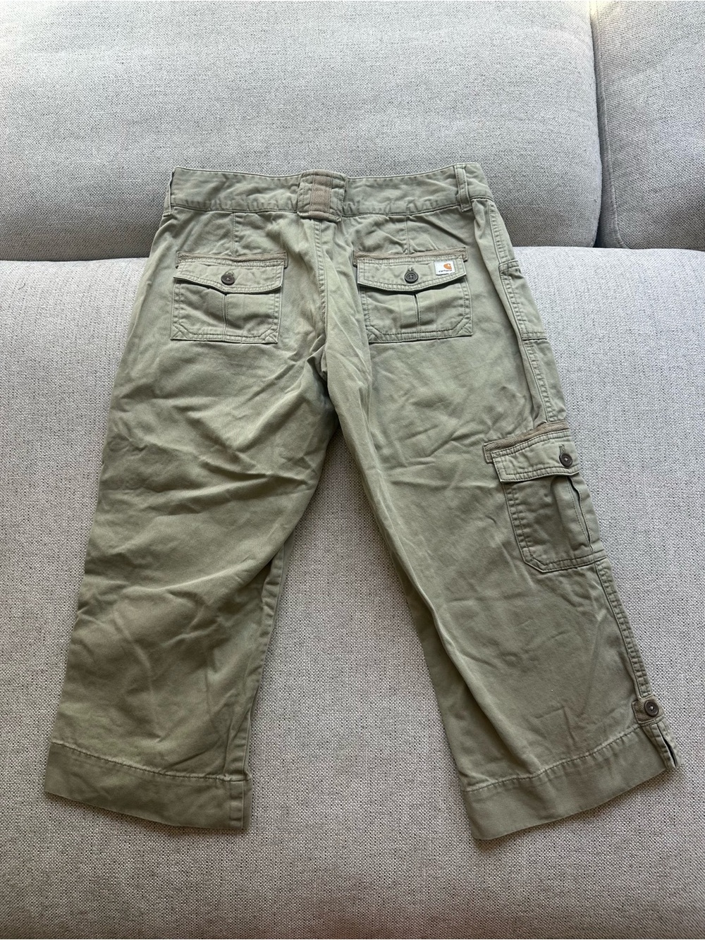 Carhartt Olive Green Cargo Capri Pants Women’s 6